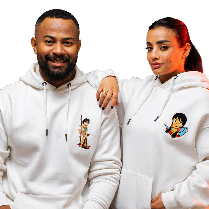 10 (2) Adnan & Leena hoodies (2 pieces)