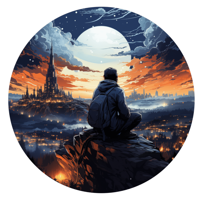 Always alone Sticker