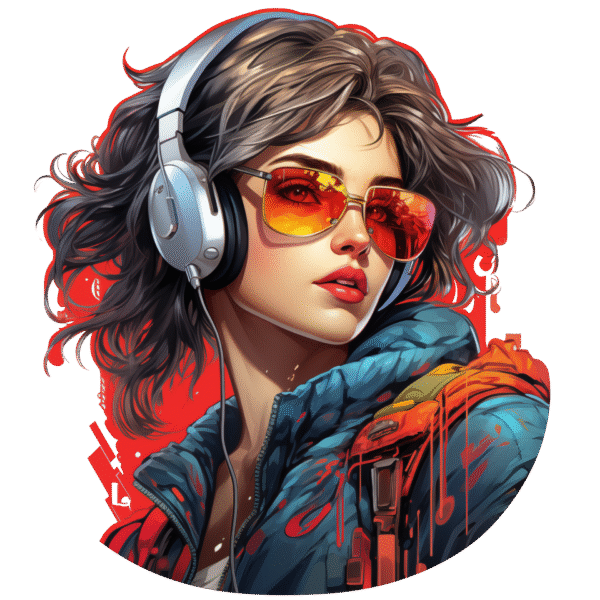 Girl stylish Sticker