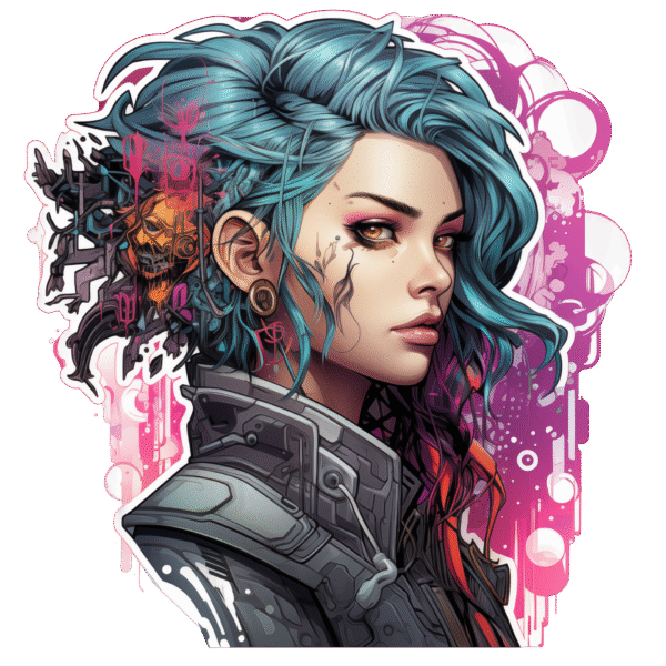 Cool Cyberpunk Sticker