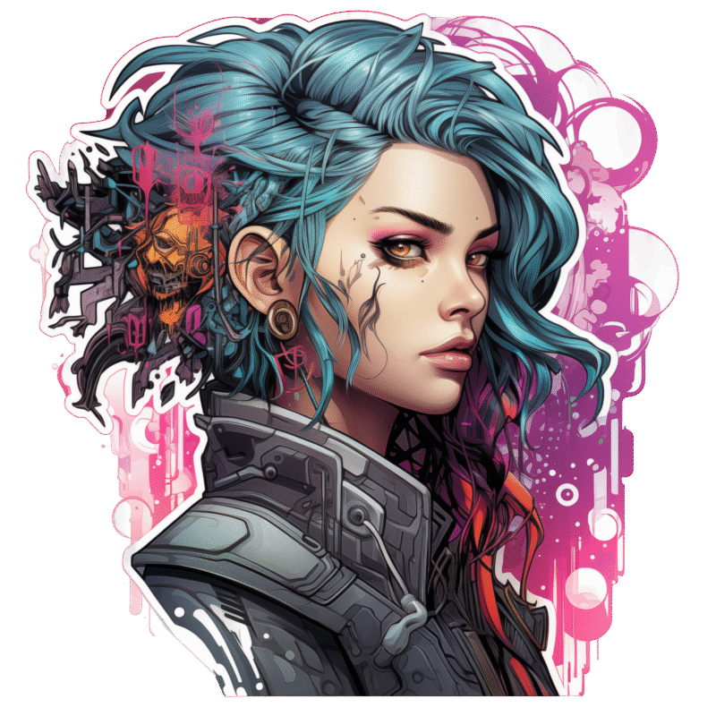 Cool Cyberpunk Sticker