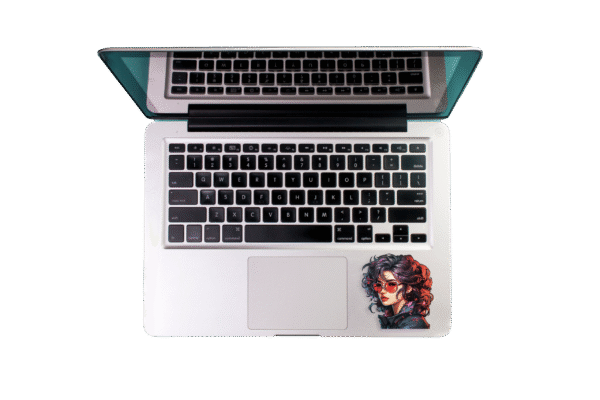 Girl with classes Sticker