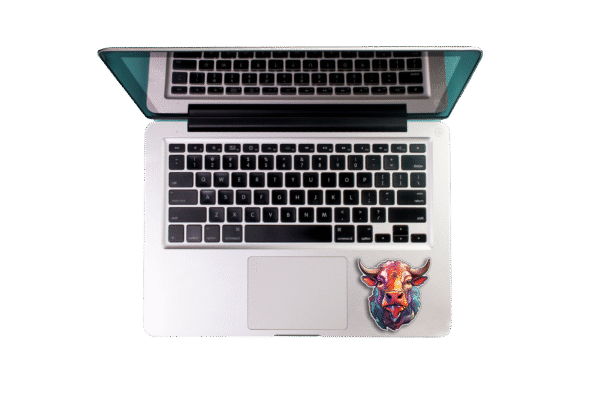 If you love a bull, wear red for them Sticker